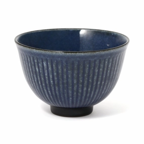 Mino Large Bowl Shinogi Bluehand-painted ceramic bowl