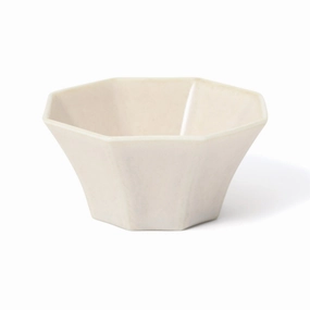 Mino Mini Bowl Octagon Ivoryhand-painted ceramic bowl