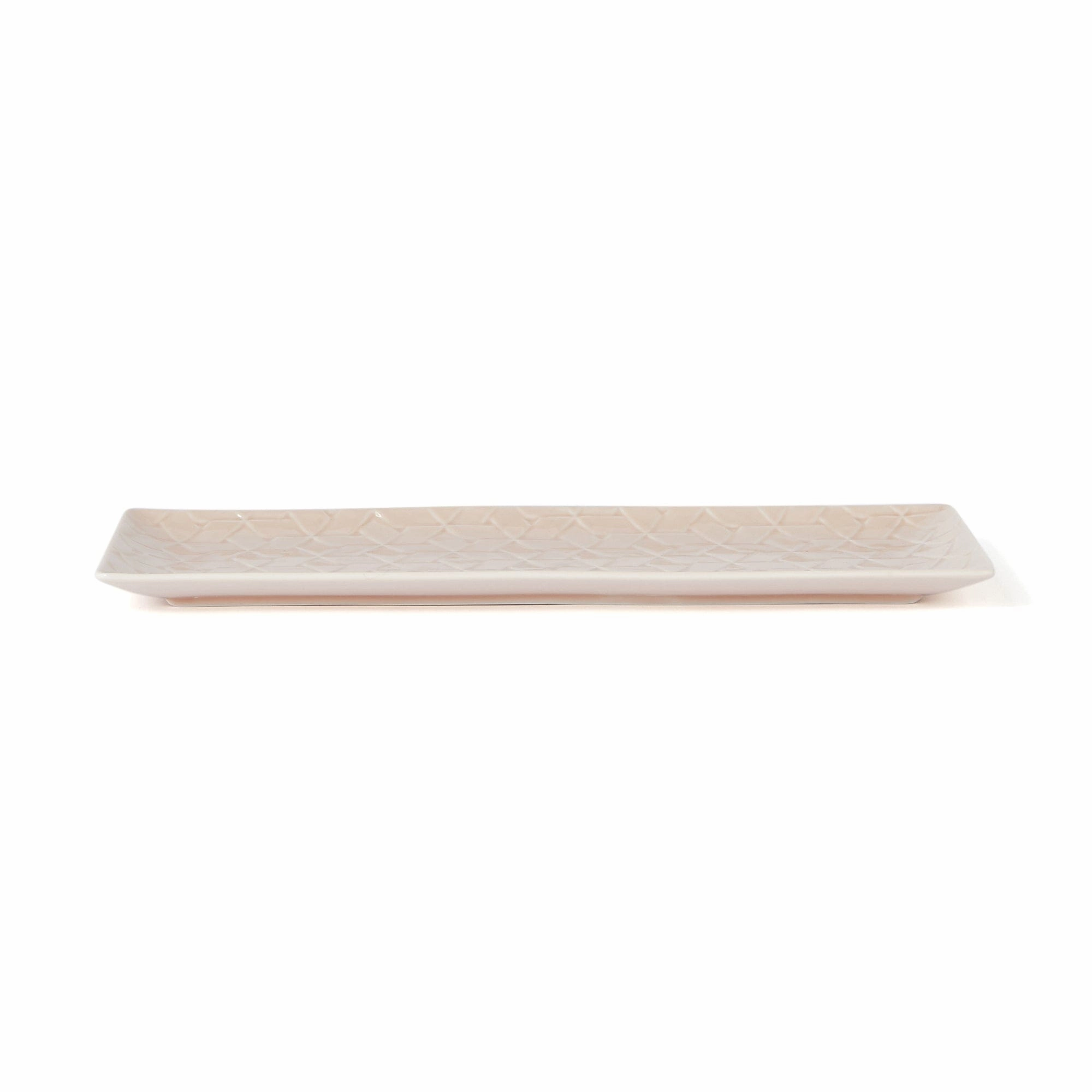 Mino Rectangular Plate Large Pink