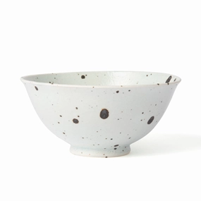 Mino Rice Bowl Iron Bluehand-painted ceramic bowl