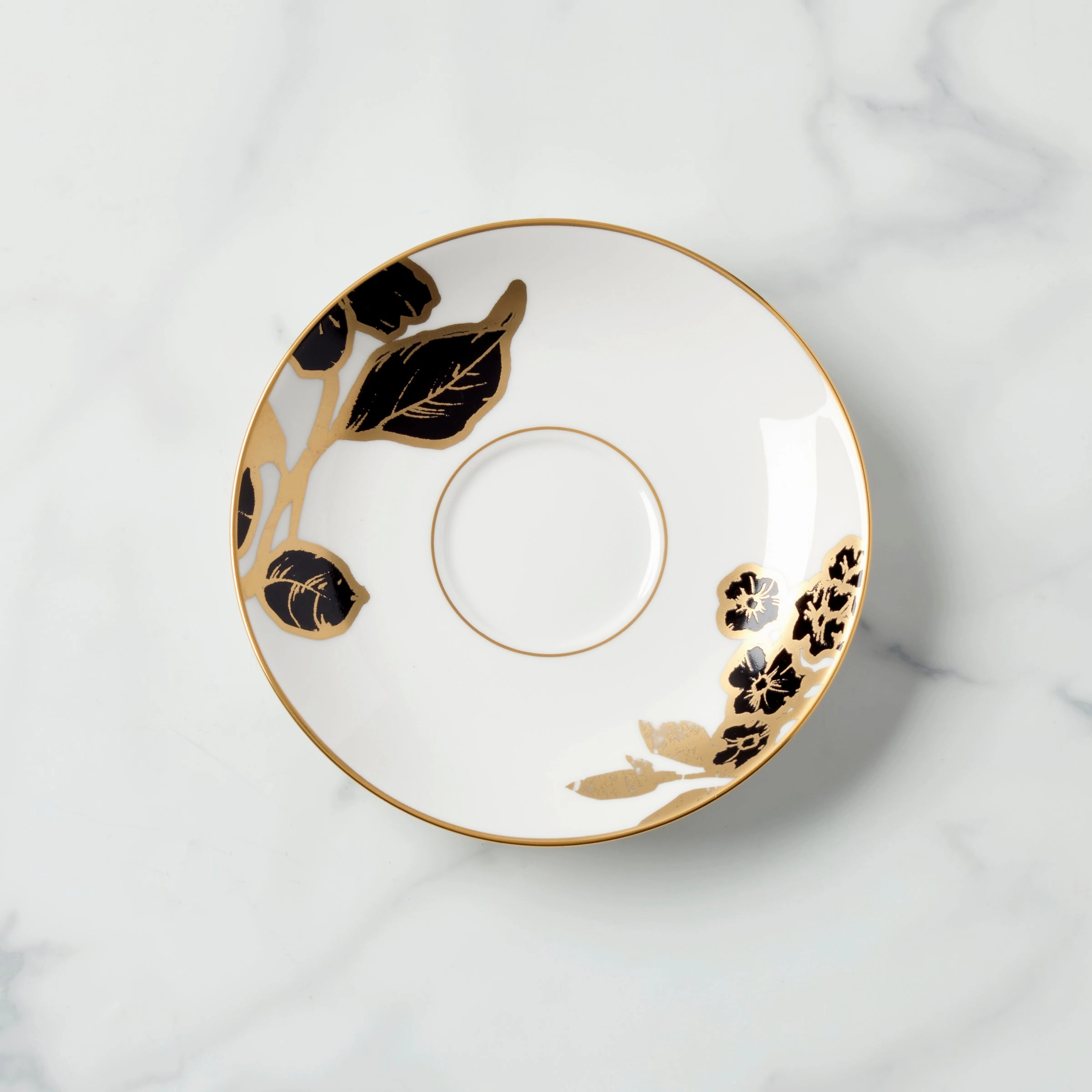 Minstrel Gold Tea Saucermodern kitchen decor ,kitchen dinner set ,dinnerware 