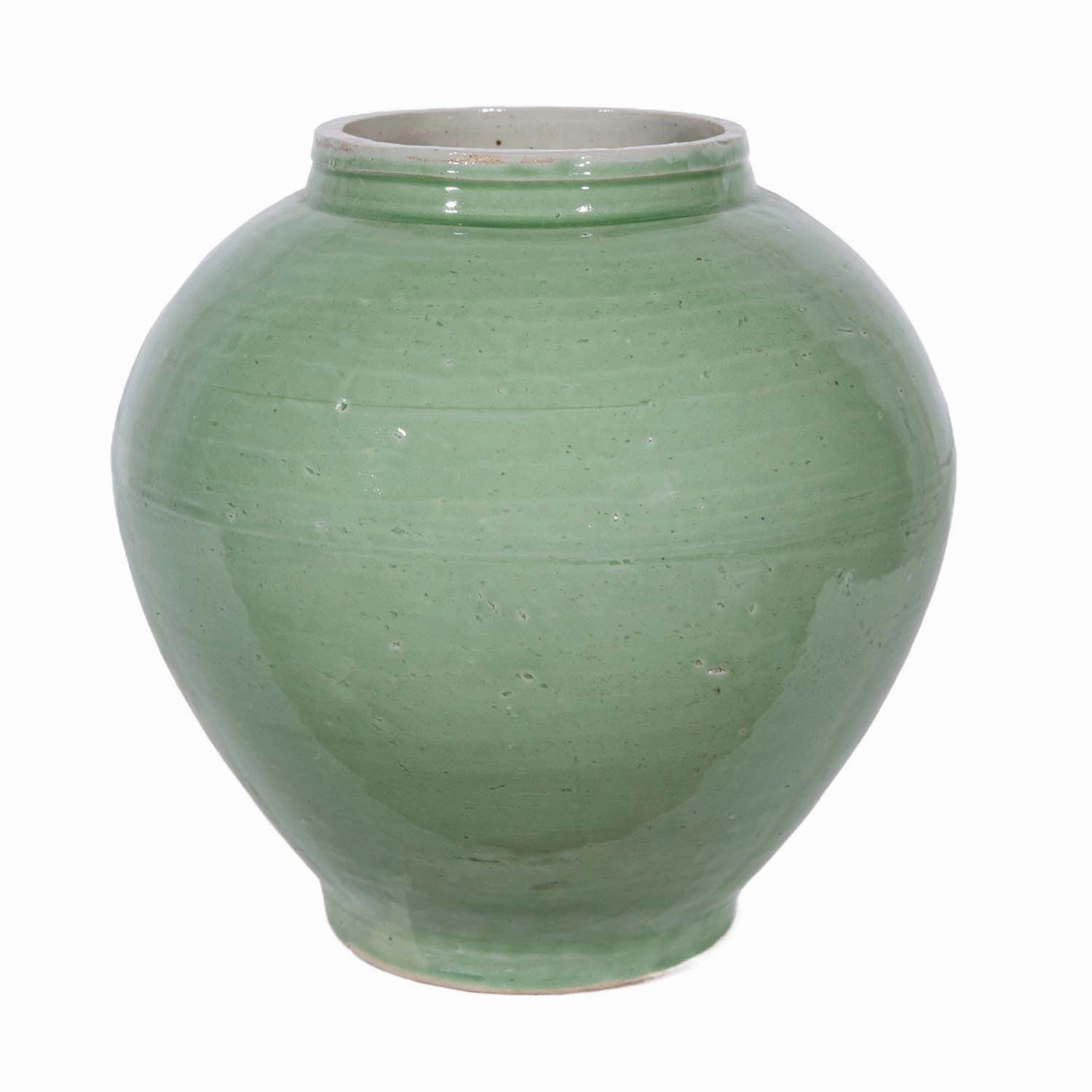 Mint Green Crackle Round Jarnordic style desktop ornaments