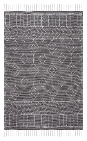 Mirabelle Black Indoor Outdoor Rug *NO RETURNS UNLESS FAULTYmodern color block patchwork rug