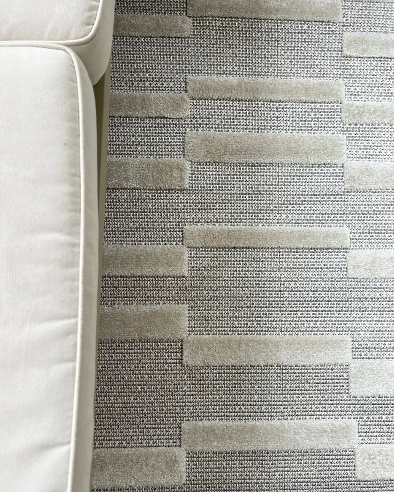 Miran Ivory Cream Striped Indoor Outdoor Rug *NO RETURNS UNLESS FAULTY