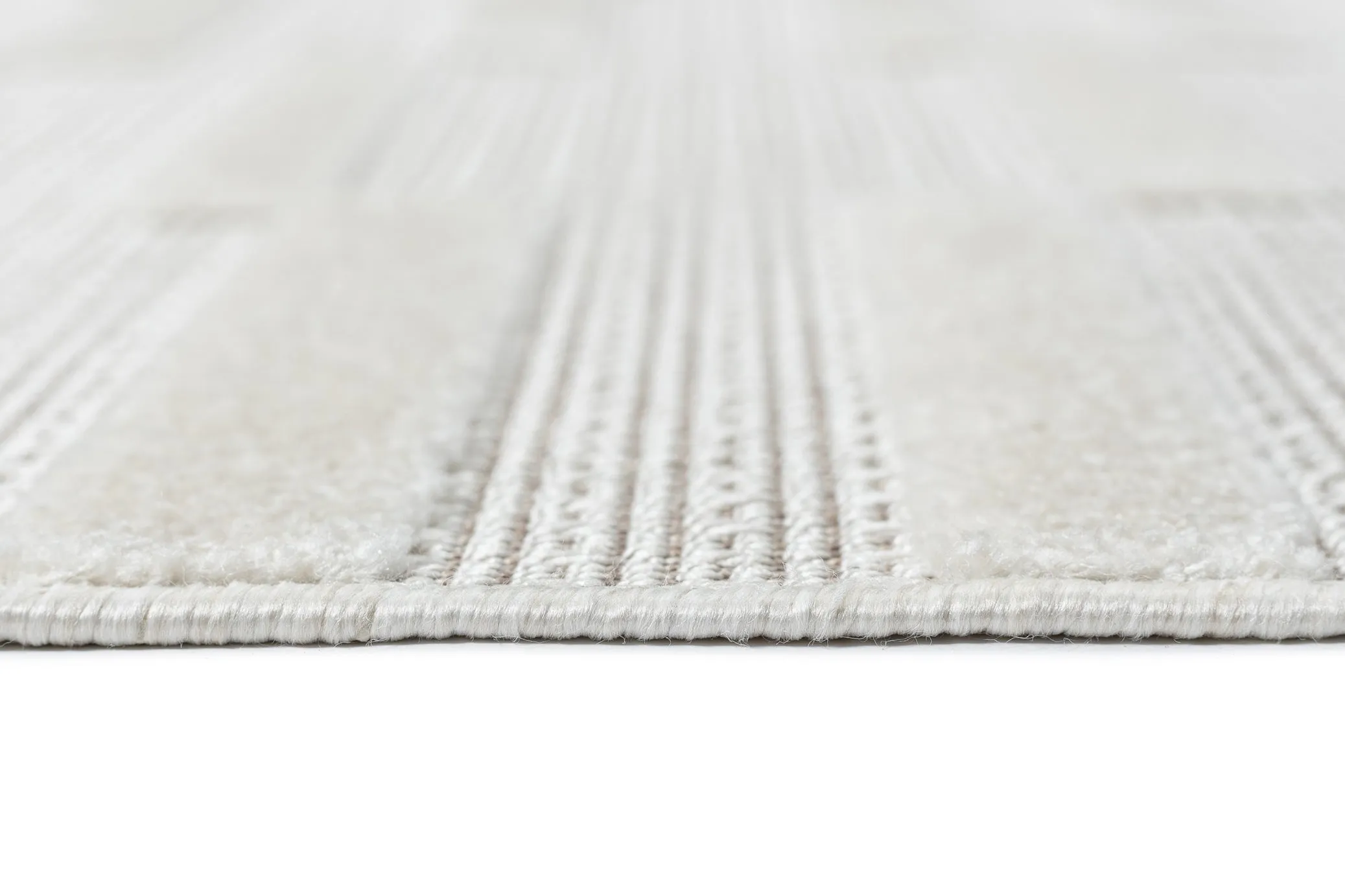 Miran Ivory Cream Striped Indoor Outdoor Rug *NO RETURNS UNLESS FAULTY