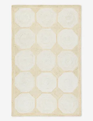 Miren Handwoven Jute Rugmodern color block patchwork rug