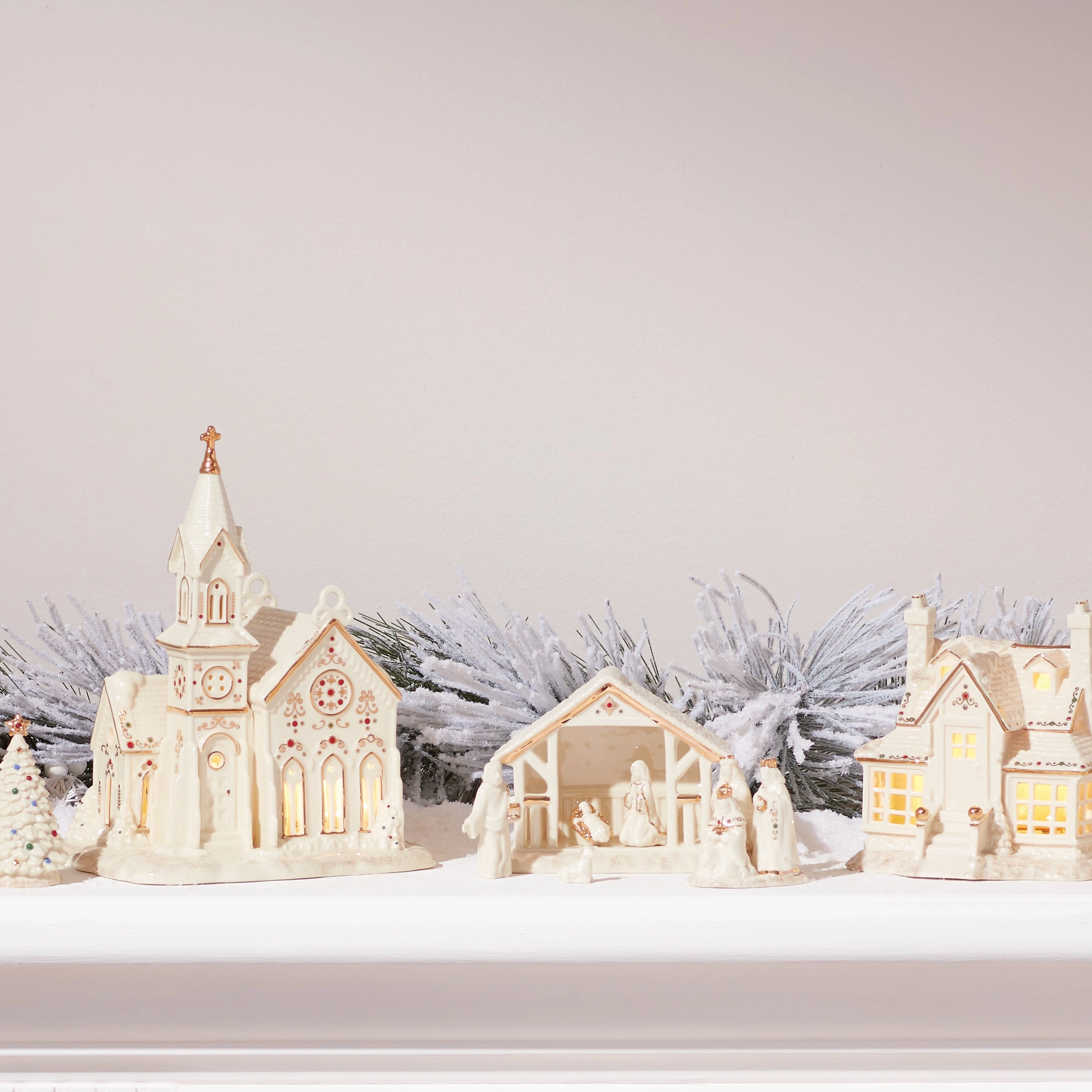 Mistletoe Park Light-Up Village Church Figurine