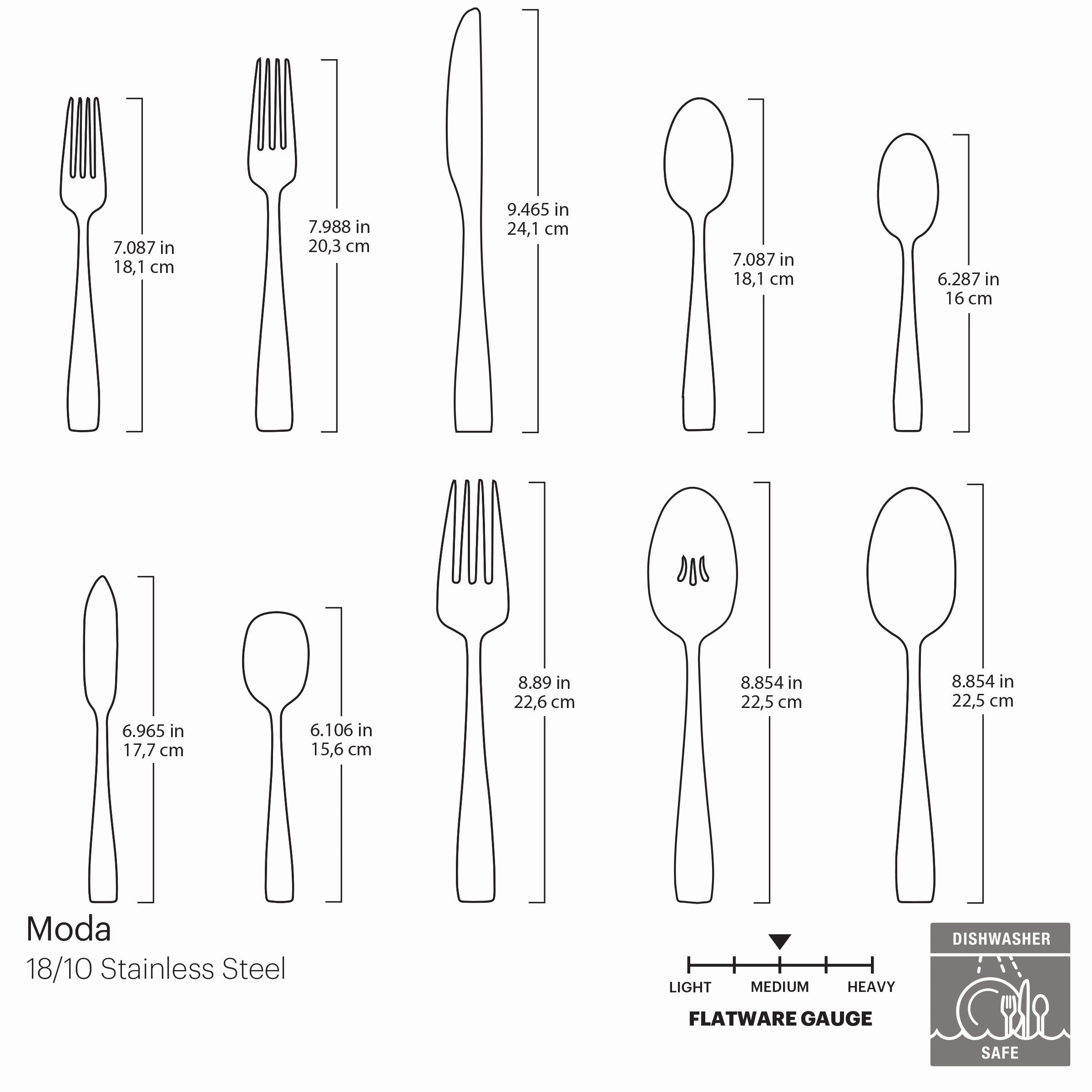 Moda 65 Piece Flatware Set