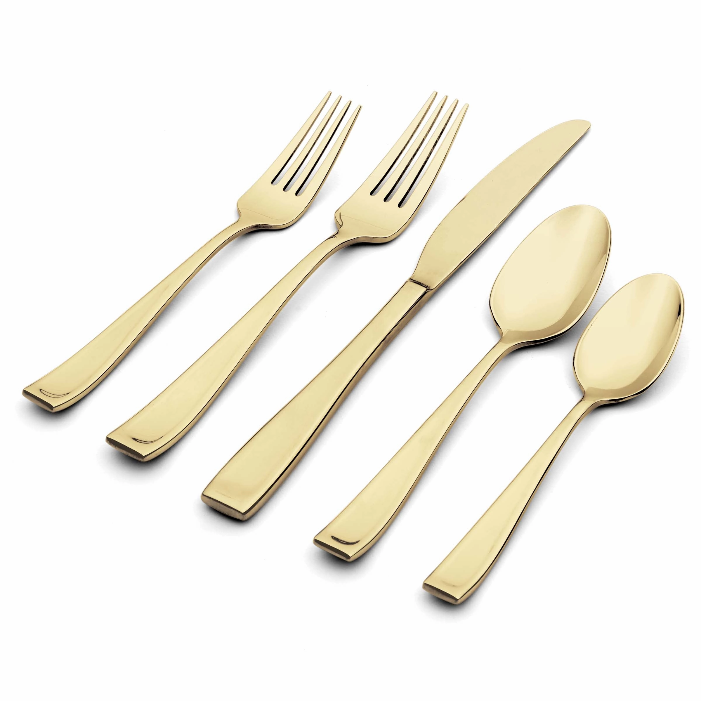 Moda Champagne Satin 20 Piece Flatware Set