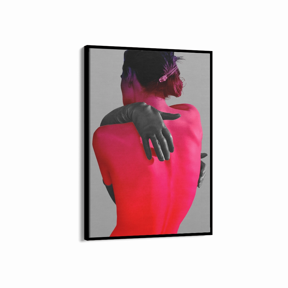 Model Art Portrait Red