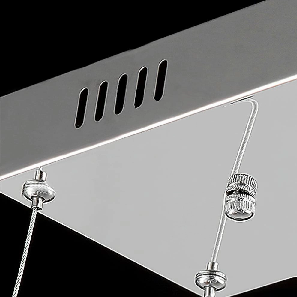 Modern Crystal Double C Chandelier