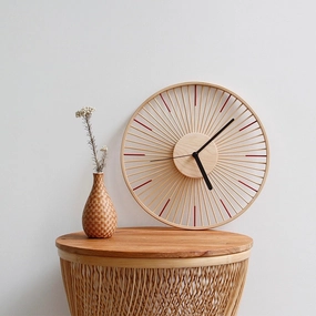 Modern Japanese Bamboo Clocknordic style wall decor