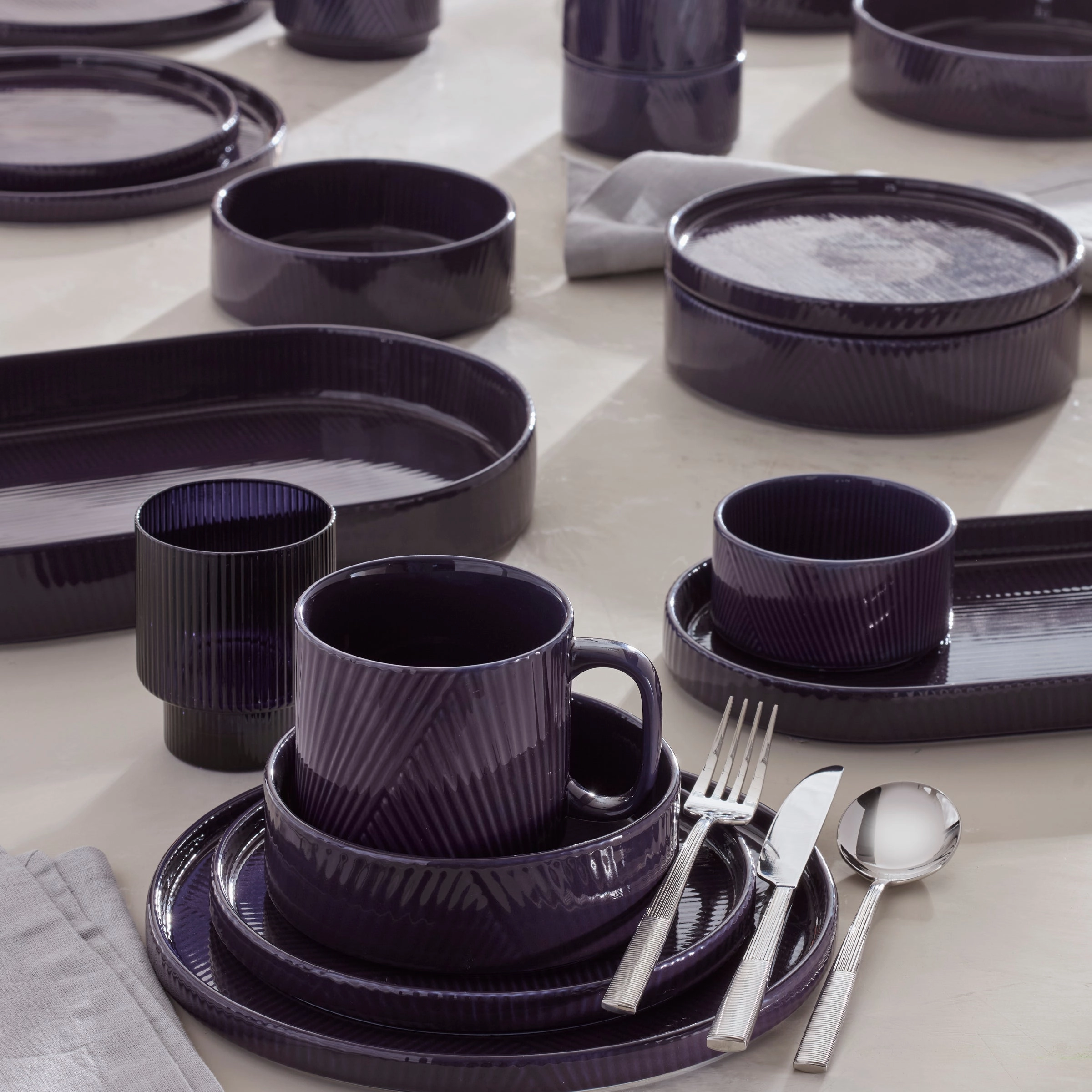 Modulus Nightshade 12-Piece Dinnerware Set