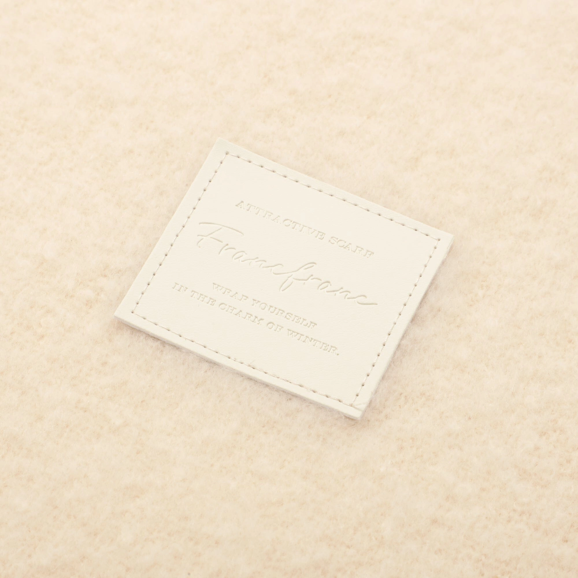 Mohair Like Scarf Ivory