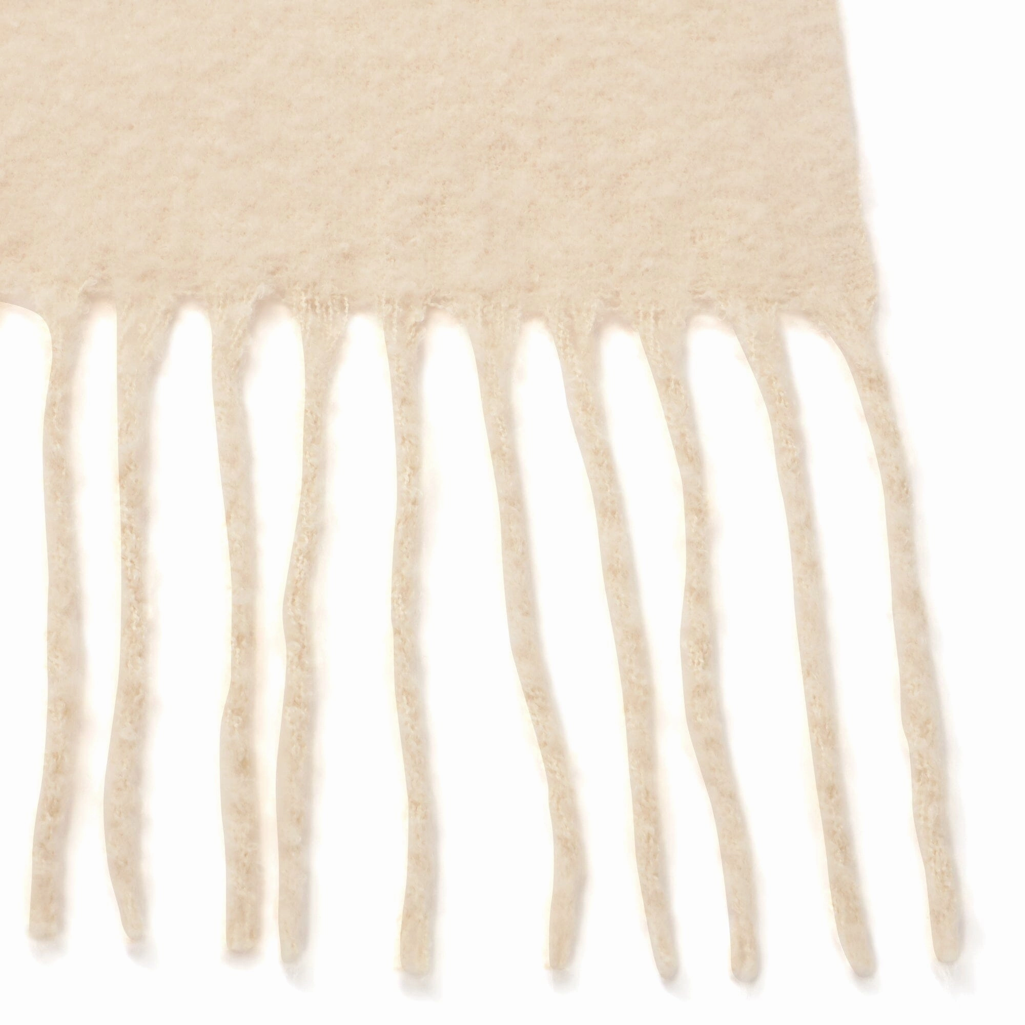 Mohair Like Scarf Ivory