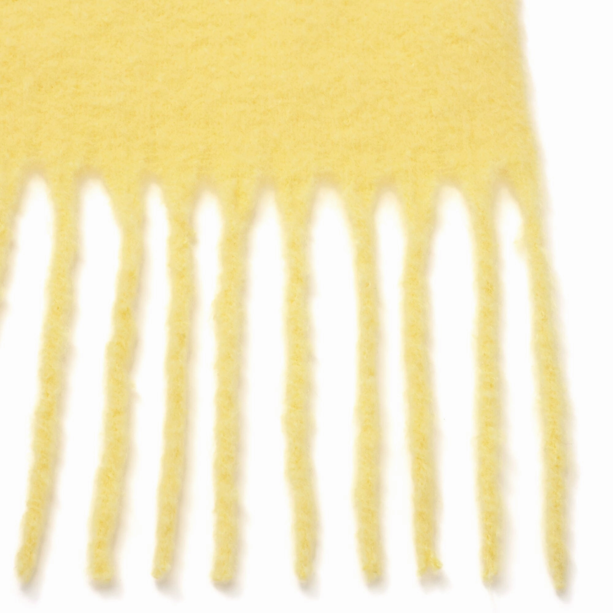 Mohair Like Scarf Slim Yellow