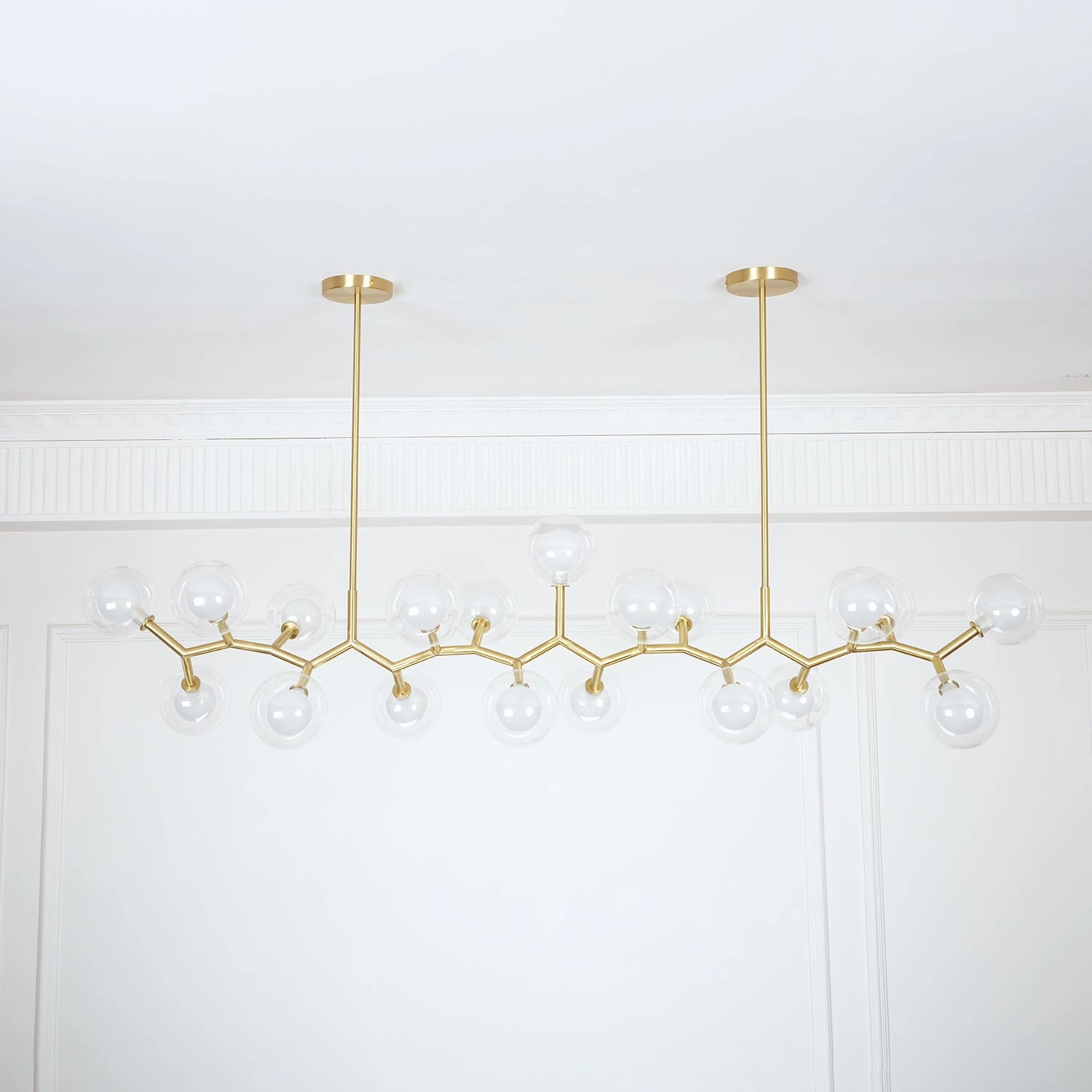 Molecular Glass Balls Chandelier