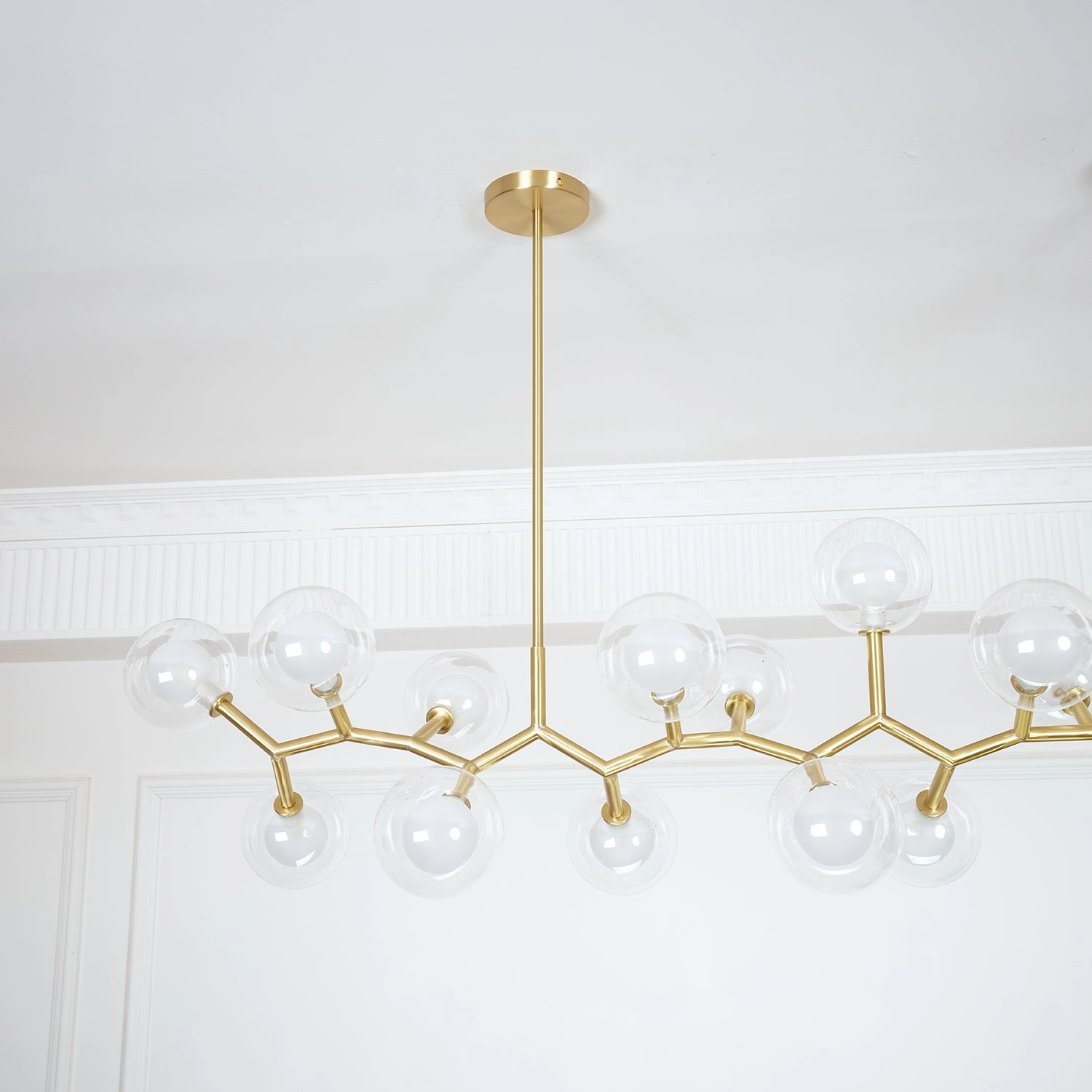 Molecular Glass Balls Chandelier