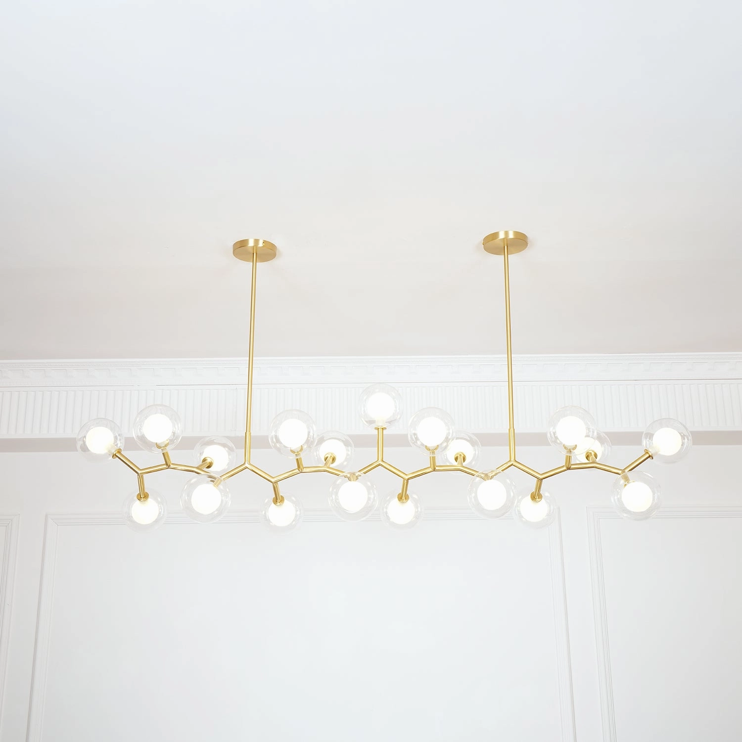 Molecular Glass Balls Chandelier