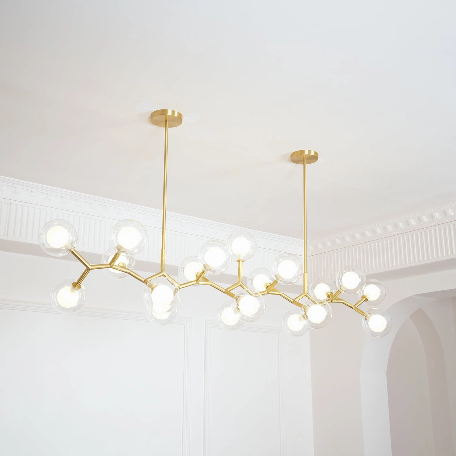Molecular Glass Balls Chandelier