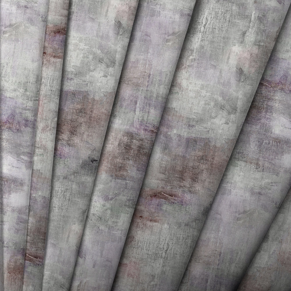 Monet Printed Satin Made to Measure Roman Blinds Onyx