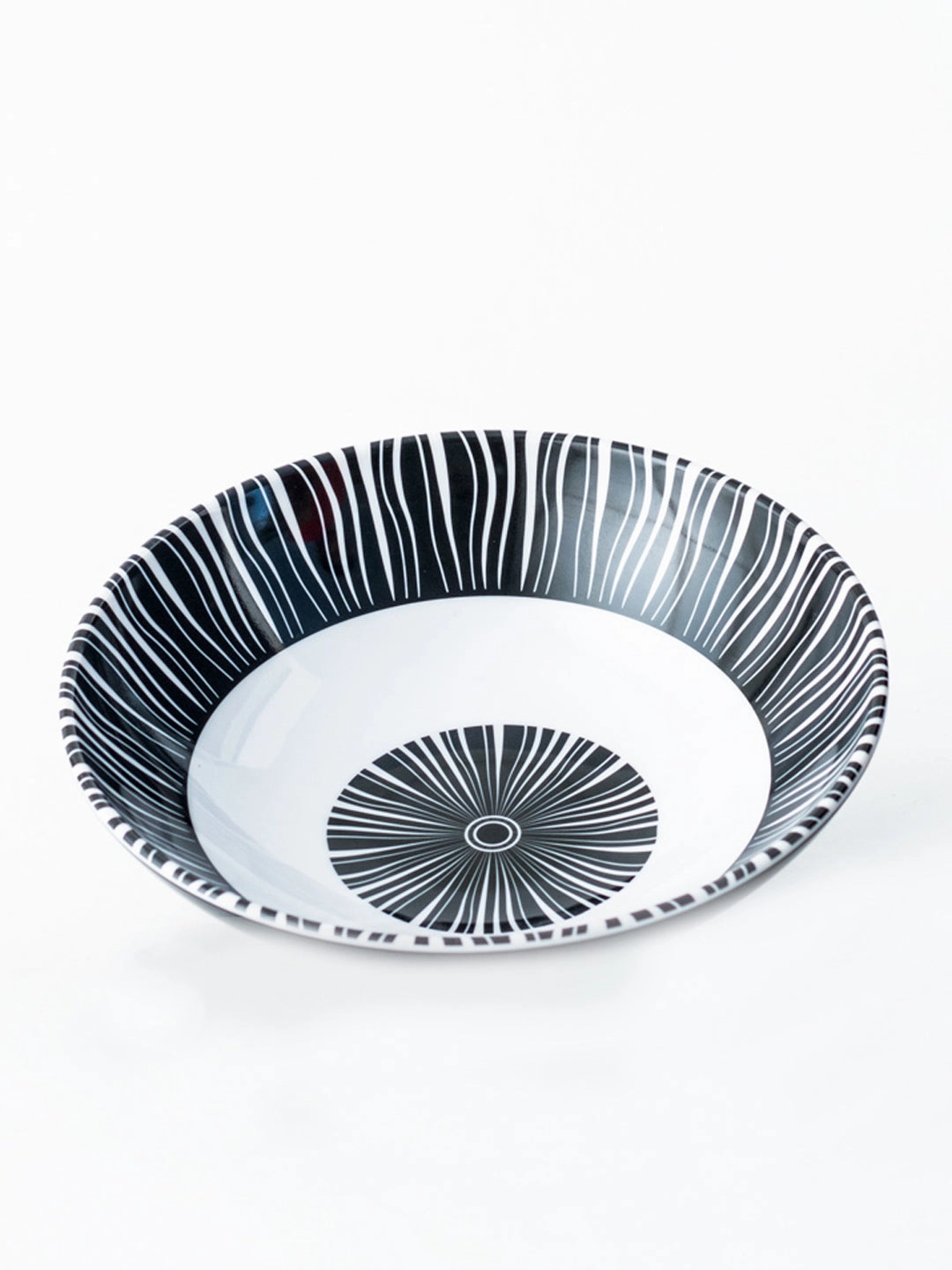 Monique Melamine Serving Bowl - Black
