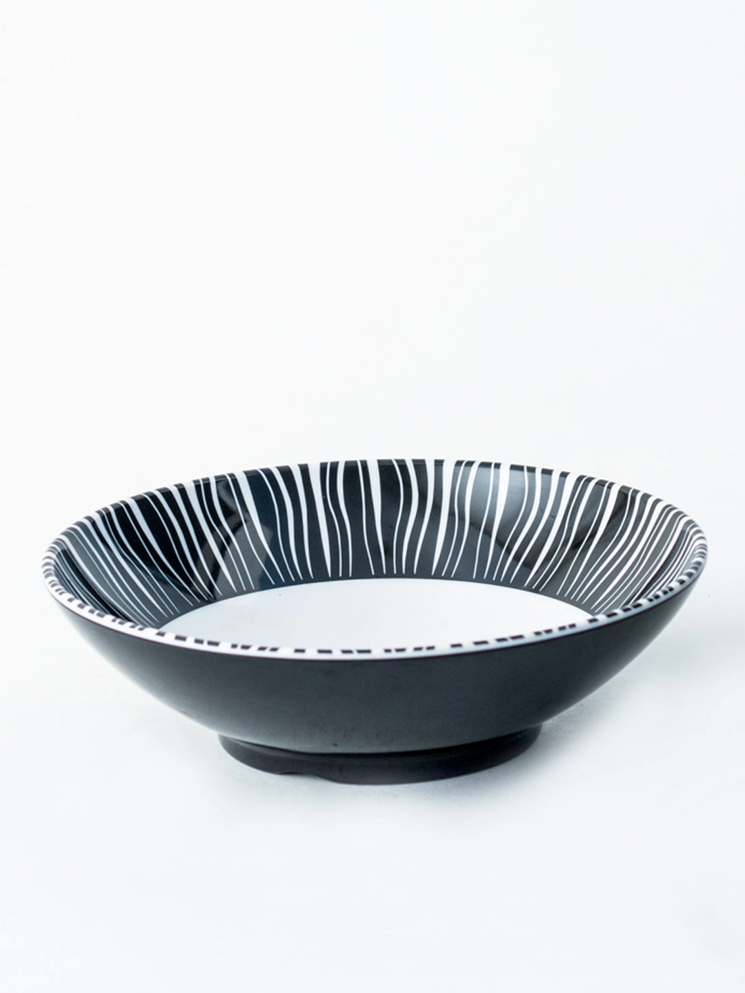 Monique Melamine Serving Bowl - Black