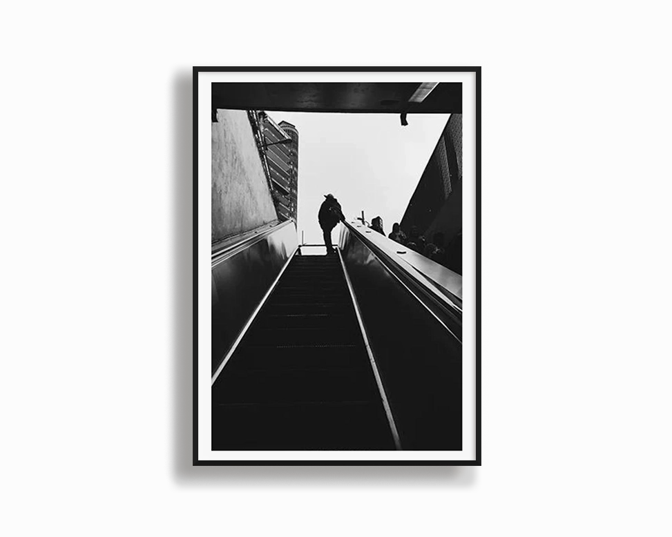 Monochrome Escalatornordic style wall decor