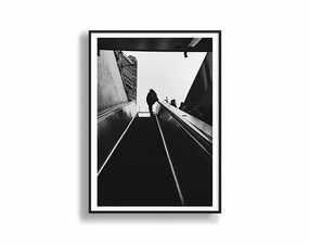 Monochrome Escalatornordic style wall decor
