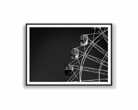 Monochrome Ferris Wheelnordic style wall decor