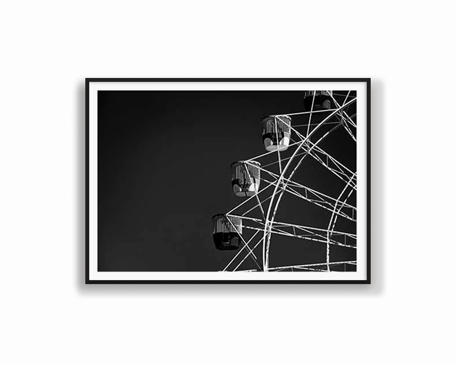 Monochrome Ferris Wheelnordic style wall decor