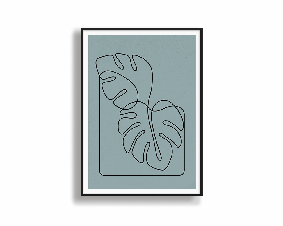 Monsteramodern abstract painting decor