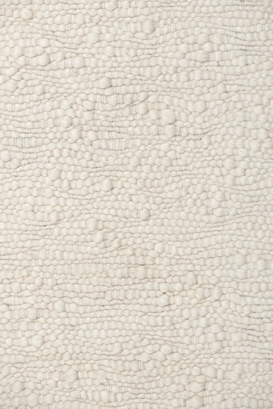 Monti Cream Textured Handmade Wool Rug