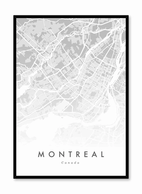 Montreal Map, Posterpop culture themed posters