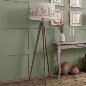 Moorland Stag Eva & Aratus Complete Floor Lamp Grey/Linenmodern home decor ,home decor for bedroom 