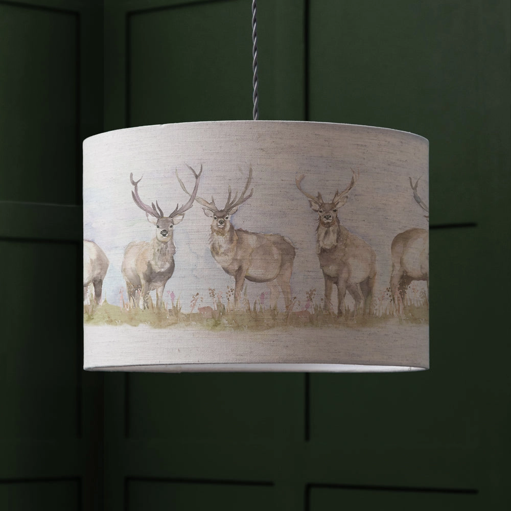 Moorland Stag Eva Lamp Shade Linenmodern home decor ,home decor for bedroom 