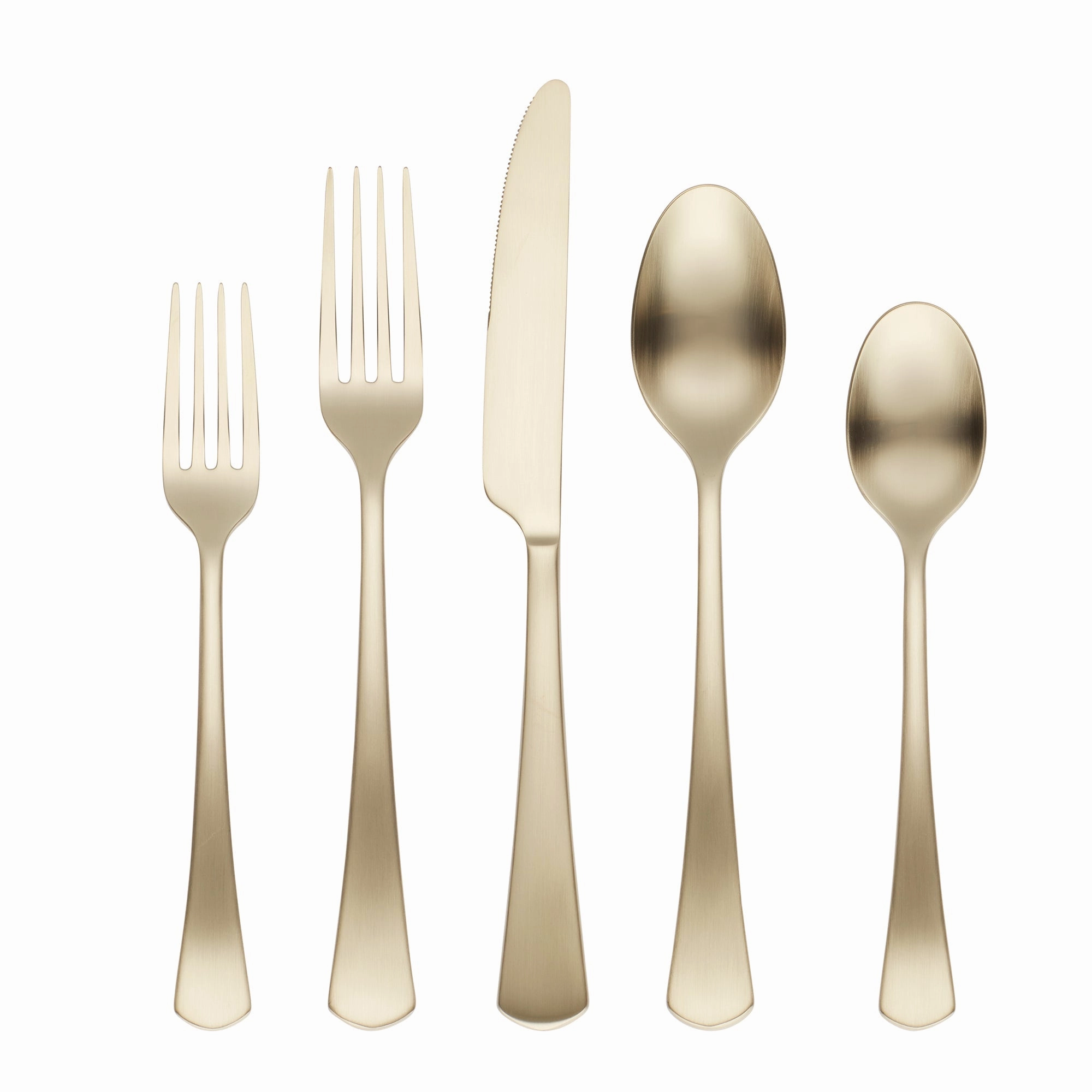 Morgan Champagne Satin 20 Piece Flatware Seteco-friendly bamboo fiber tableware set 