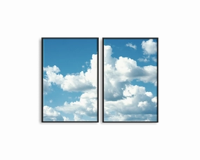 Morning Clouds Set Includes Two Printsmodern abstract painting decor