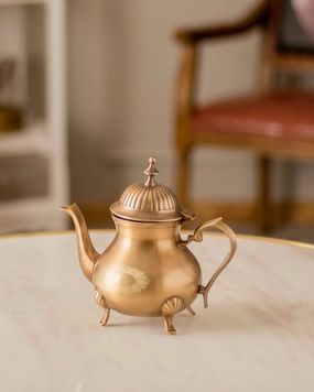 Moroccan Brass Teapot With Legs - Smallhome decor ,wall decor 