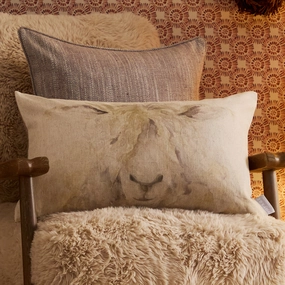 Mr Wooly Printed Cushion Naturalhome decor ,wall decor 