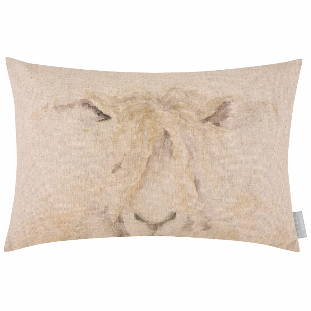 Mr Wooly Printed Cushion Natural