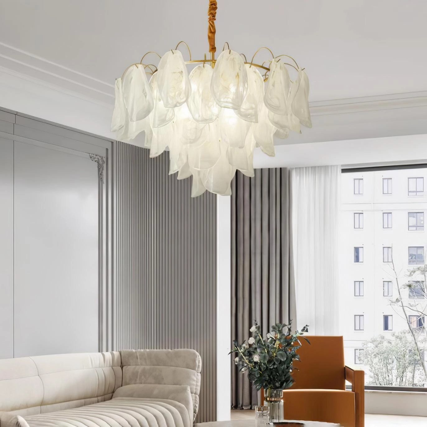 Multi Tier Cloud Glass Pendant Light