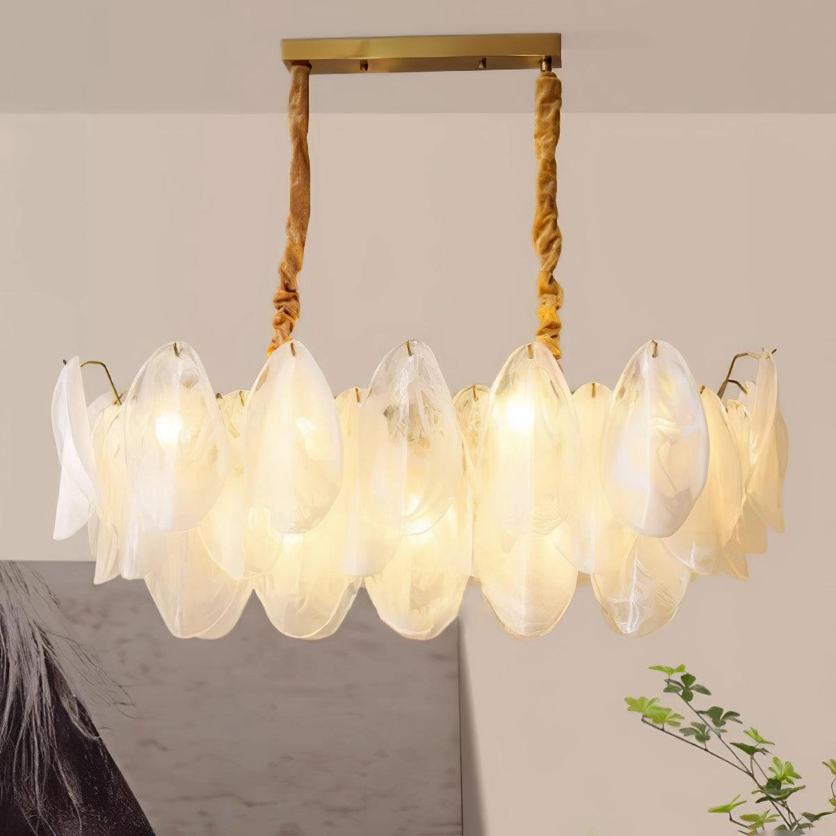 Multi Tier Cloud Glass Pendant Light