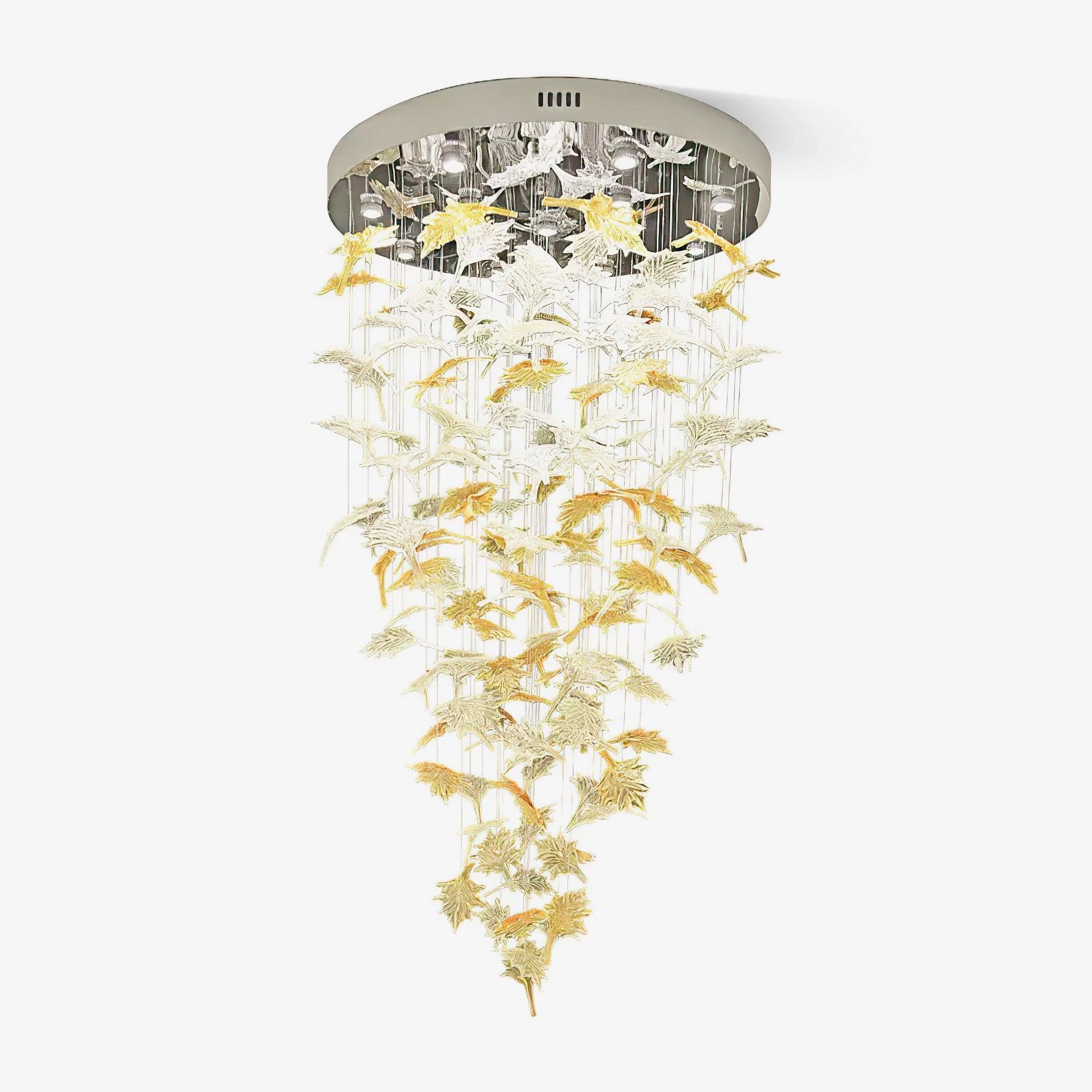Multicolor Crystal Maple Leaf Chandelierrustic chandelier,bedroom chandelier 