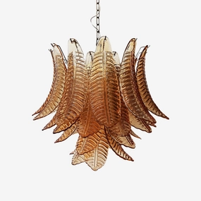 Murano Amber Glass Leaf Chandelierrustic chandelier,bedroom chandelier 