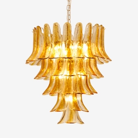 Murano Amber Lily Chandelierrustic chandelier,bedroom chandelier 