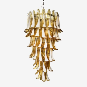 Murano Amber Petals Spiral Chandelierrustic chandelier,bedroom chandelier 