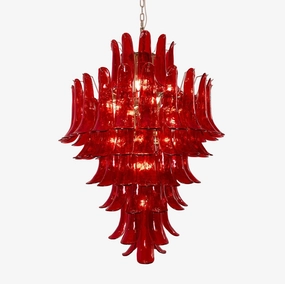 Murano Crimson Cascade Chandelierrustic chandelier,bedroom chandelier 