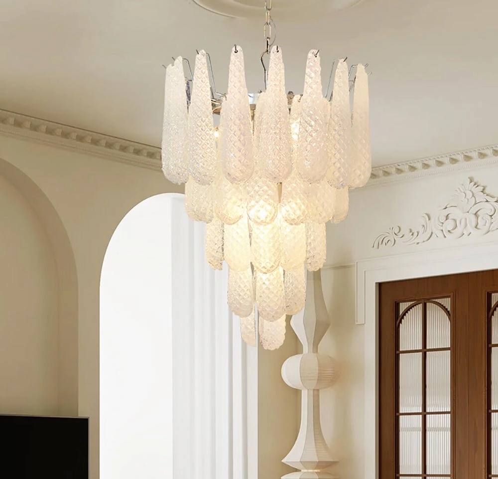 Murano Glass Droplet Chandelier