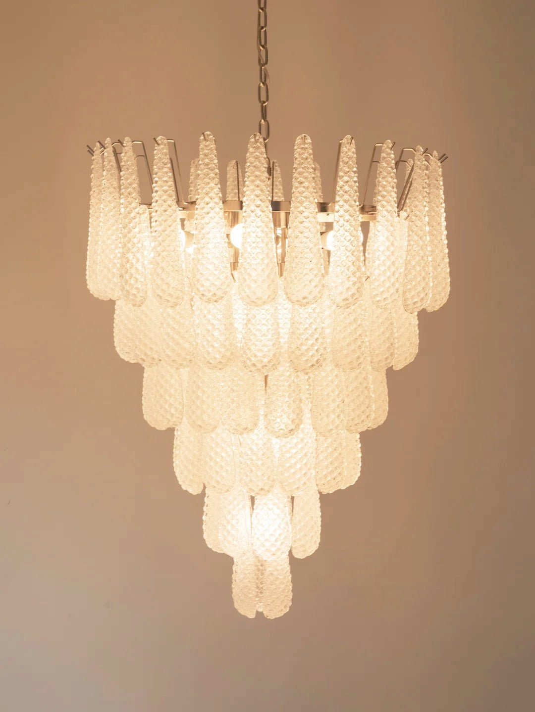 Murano Glass Pinecone Chandelier